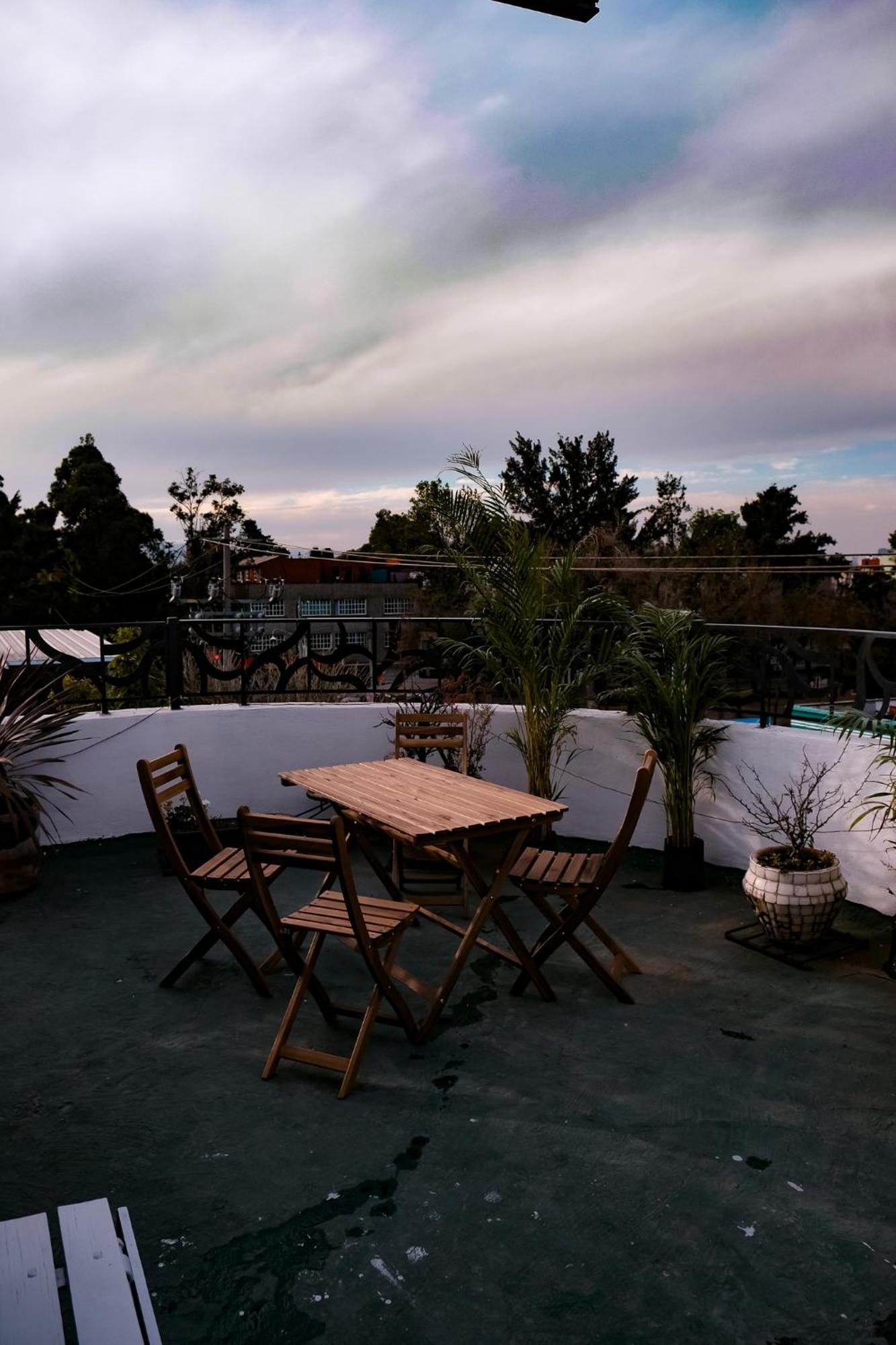Modern Studio, Rooftop Charm, Cdmx Center2 Cidade do México Exterior foto